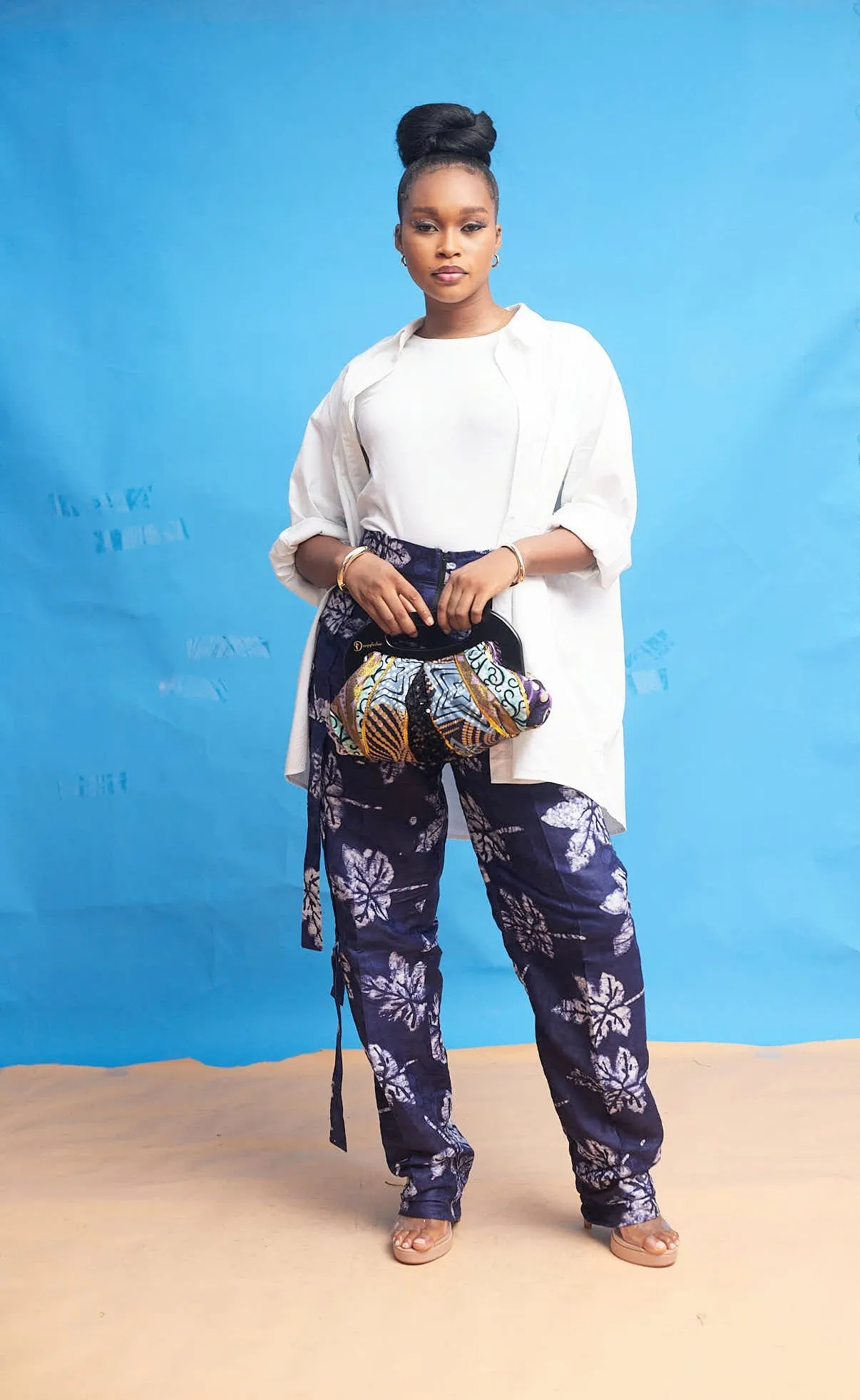 Adeola Adire cargo pant