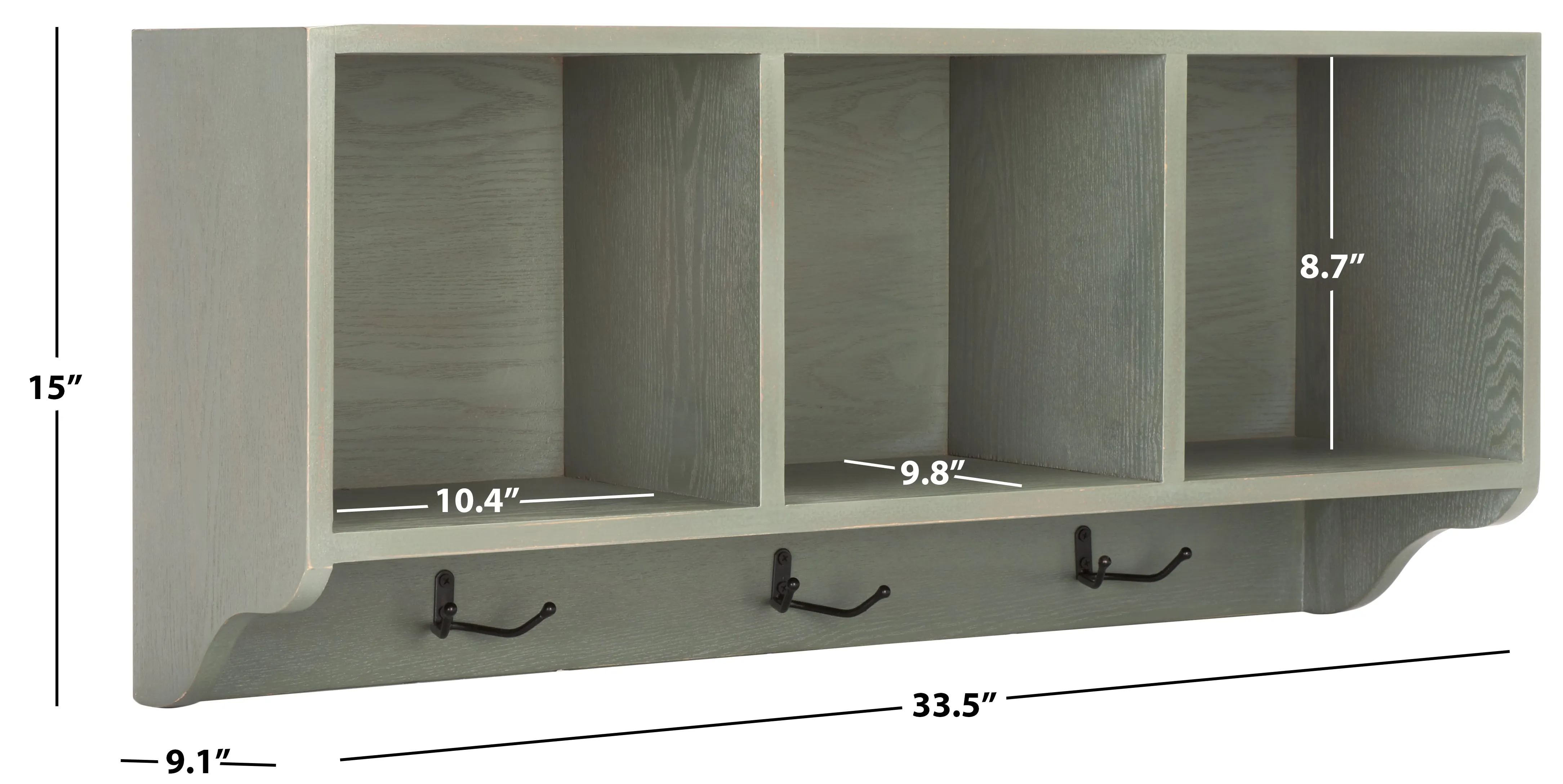 ALICE WALL SHELF WITH STORAGE COMPARTMENTS