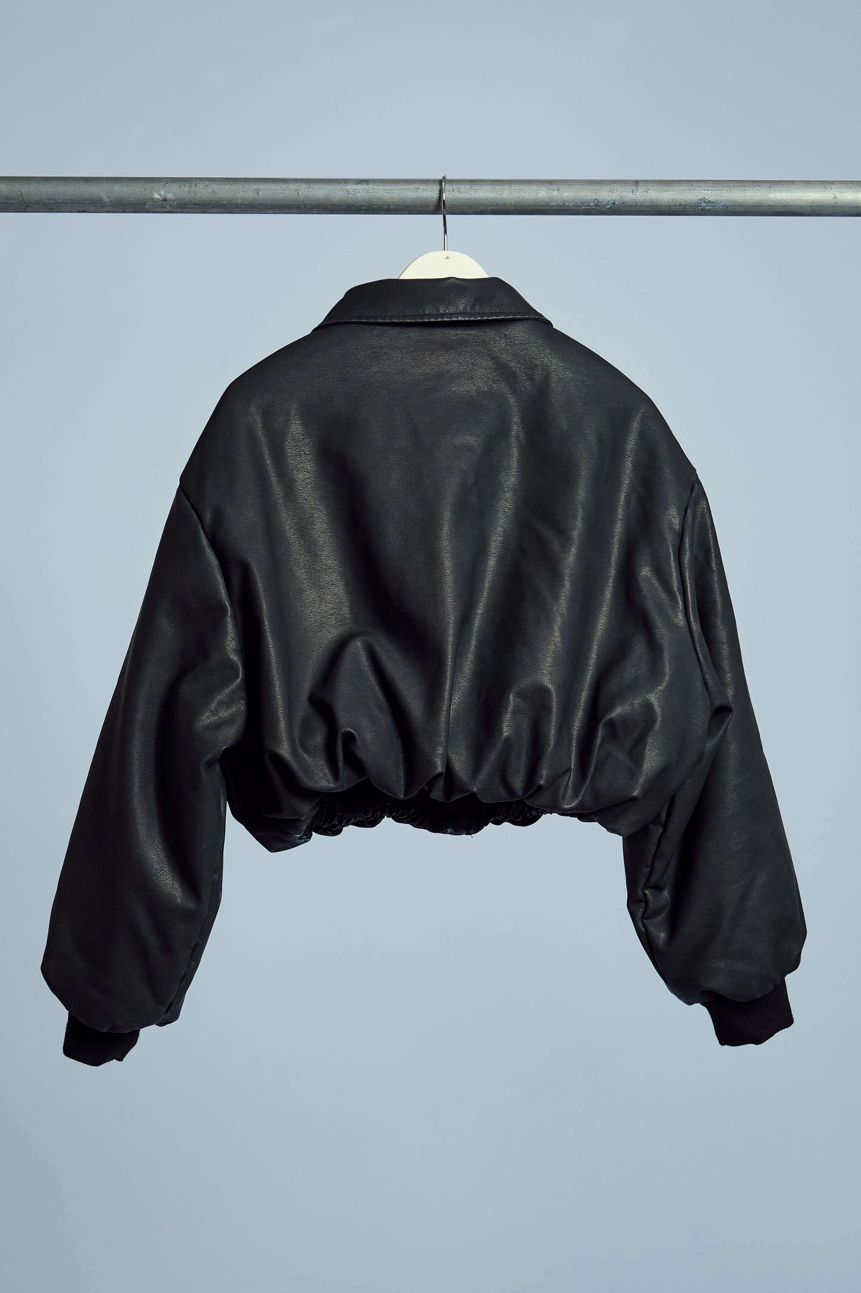 ALMOS VEGAN LEATHER PUFFED BOMBER