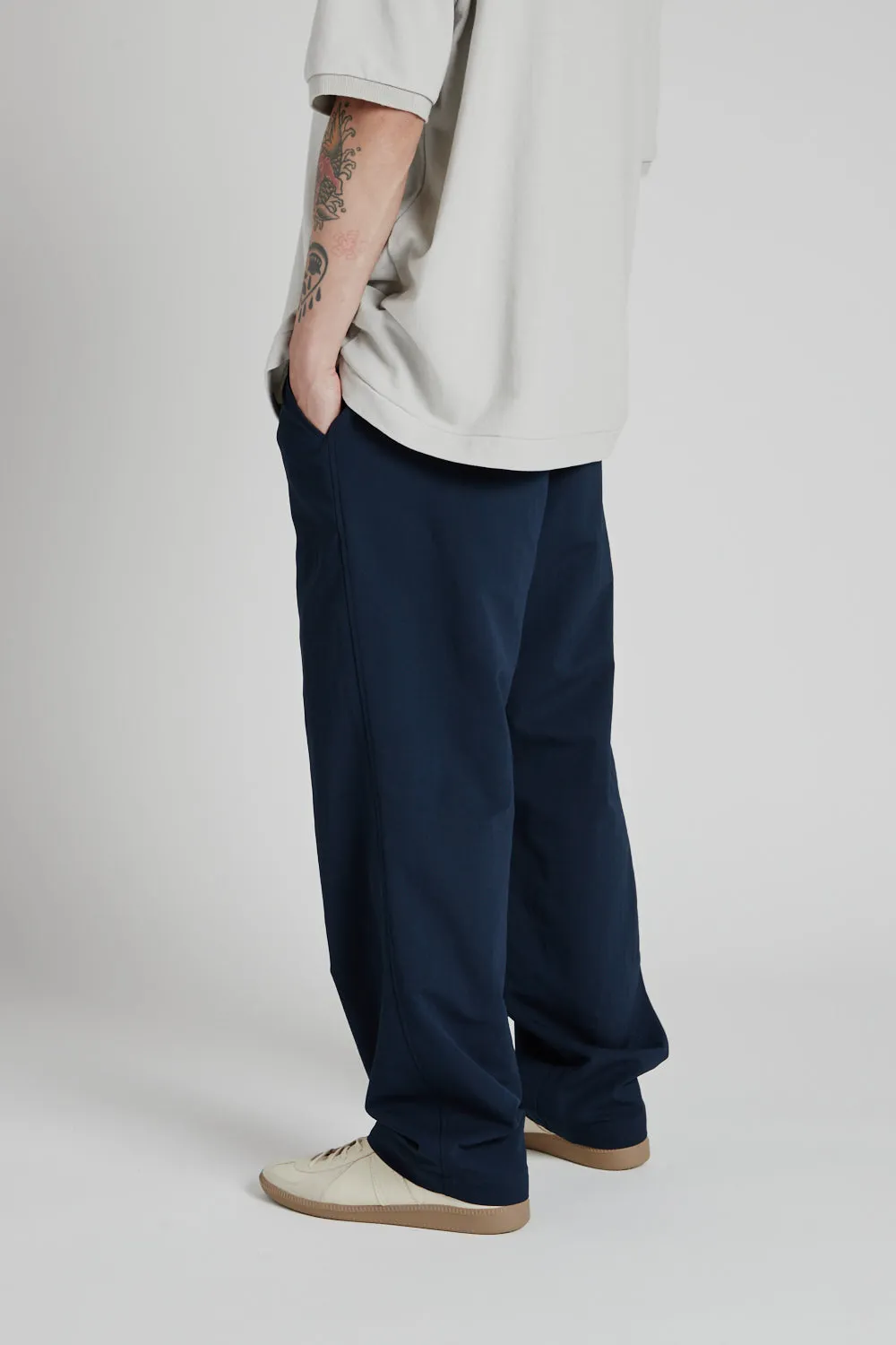 ALPHADRY Wide Easy Pants - Navy