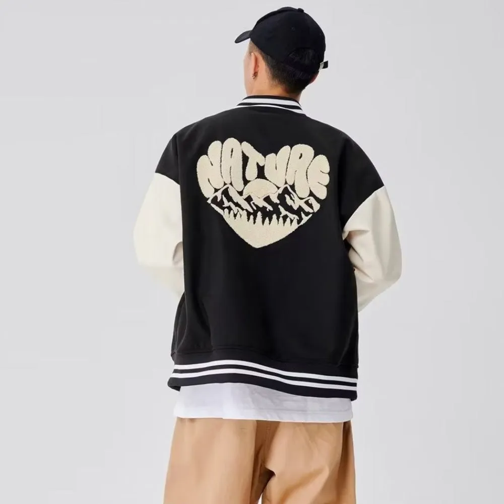 American Vintage Embroidery Varsity Jacket