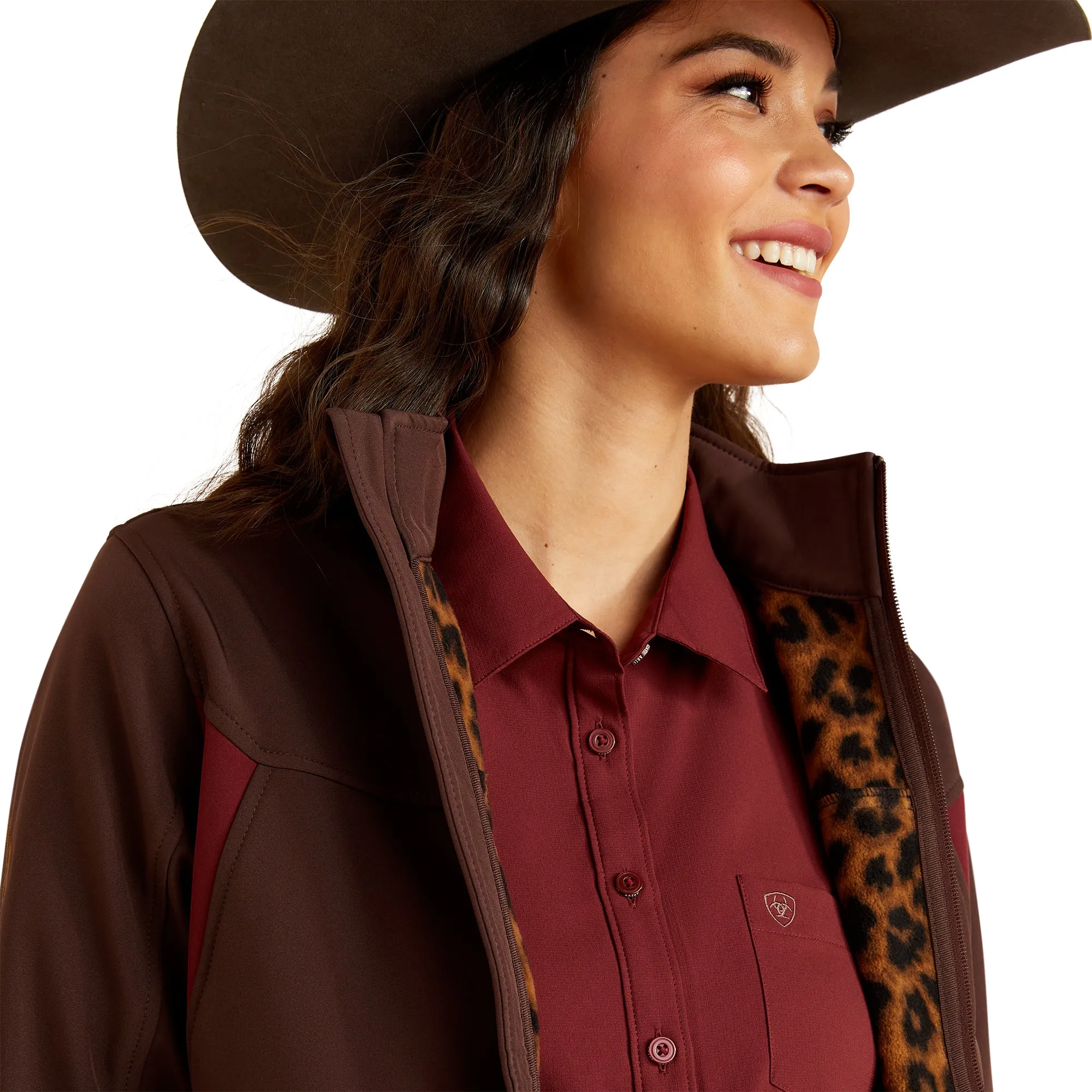 Ariat Ladies New Team Chocolate Plum Softshell Jacket 10052785