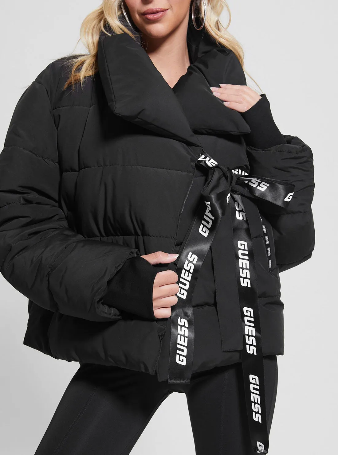 Black Claudia Active Puffer Jacket