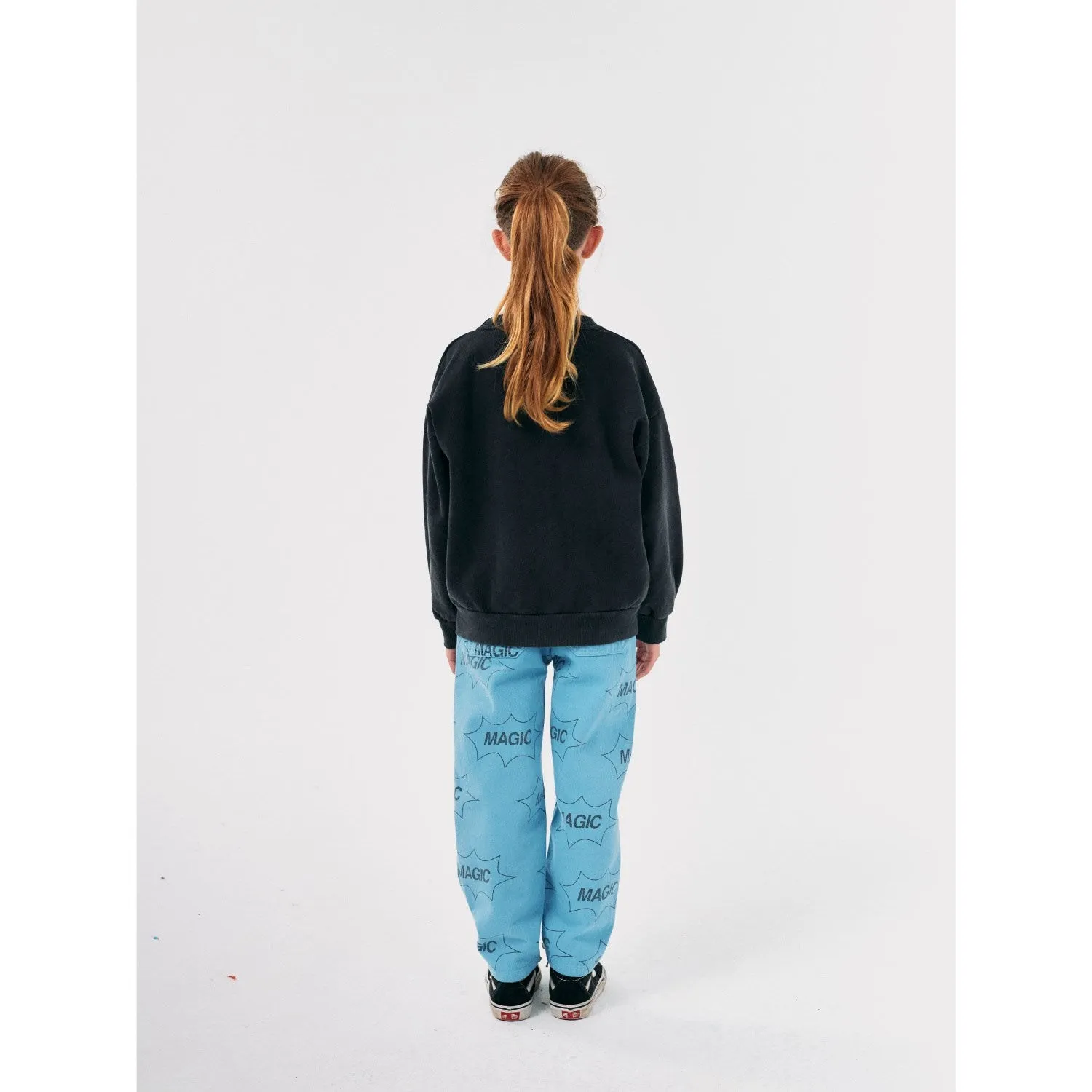 Bobo Choses Light Blue It'S Magic All Over Denim Baggy Pants