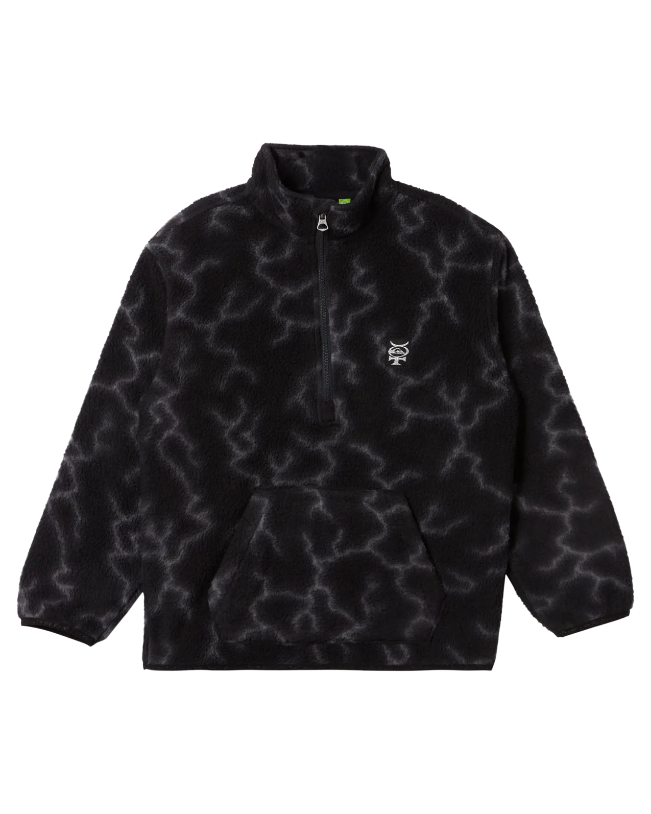 Boys Mercury Sherpa Fleece Jacket in Black