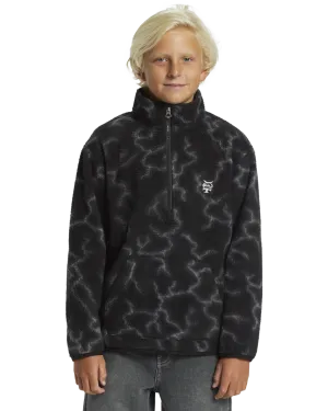 Boys Mercury Sherpa Fleece Jacket in Black