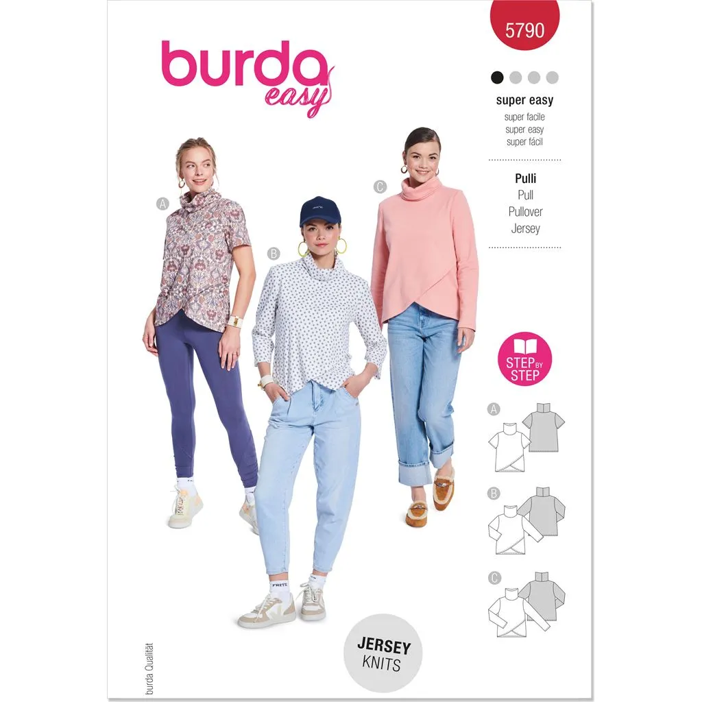 Burda Style Pattern 5790 Misses' Tops B5790