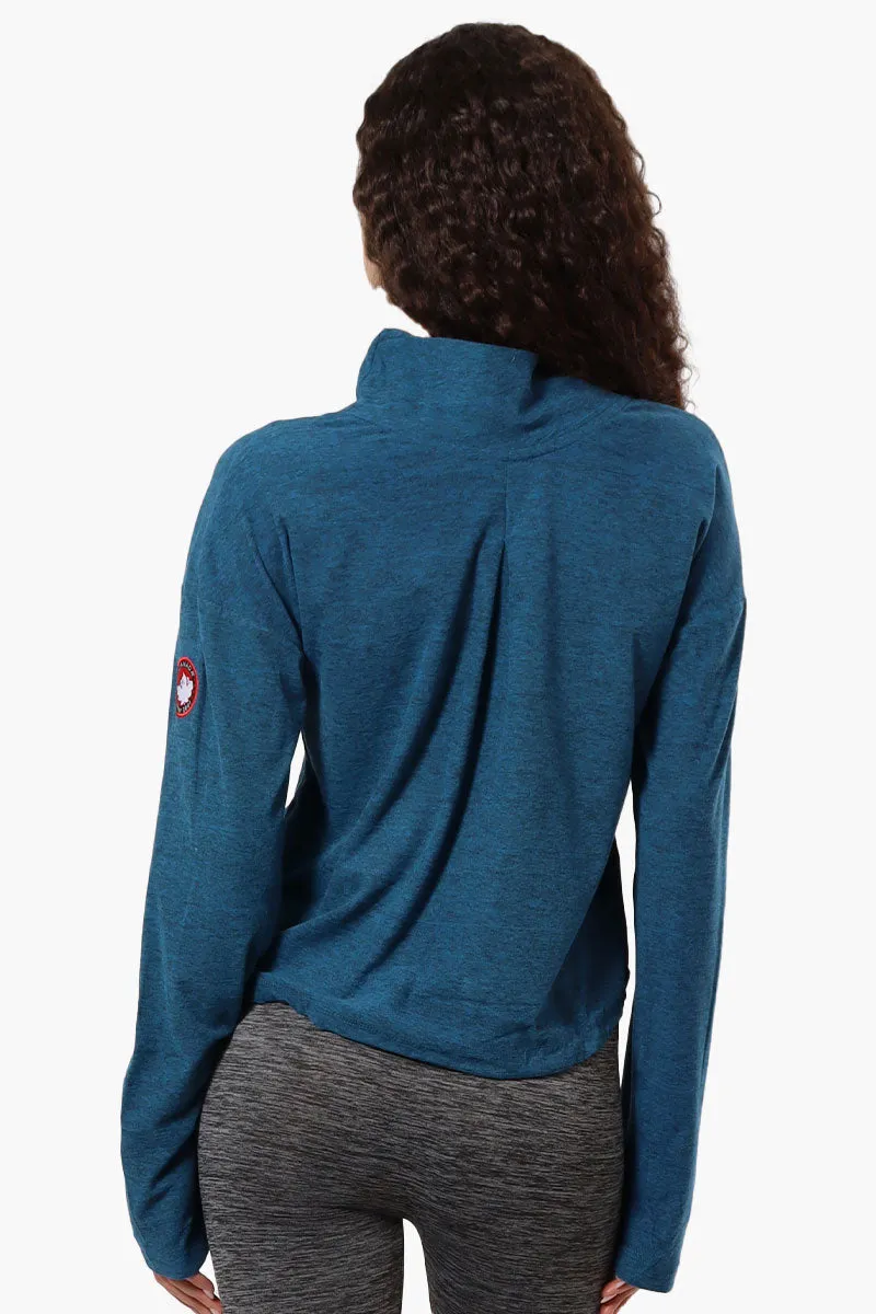 Canada Weather Gear Cowl Neck Long Sleeve Top - Navy