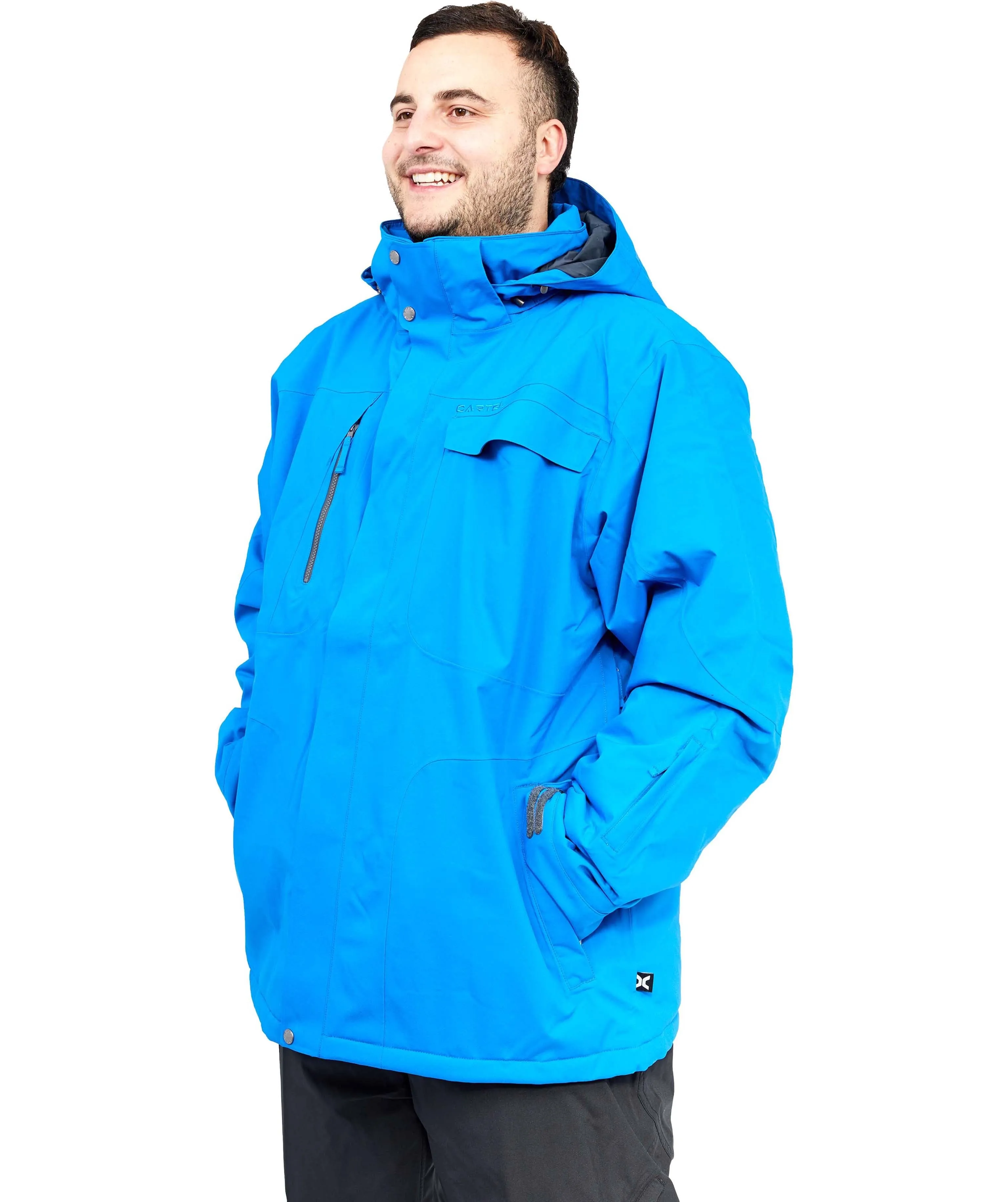 Cartel Bankso Mens Plus Size Ski Jacket Blue 3XL-4XL