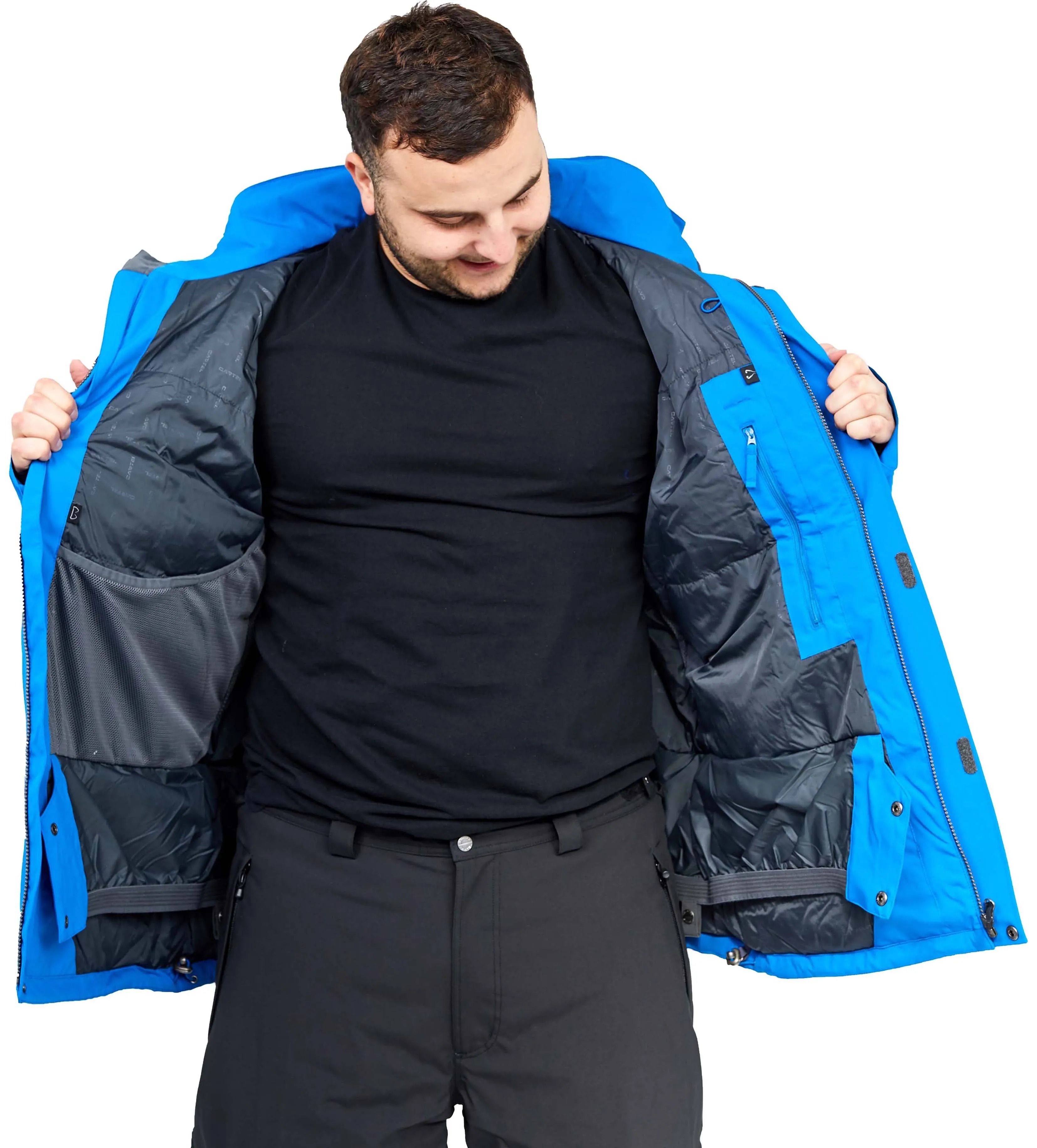 Cartel Bankso Mens Plus Size Ski Jacket Blue 3XL-4XL