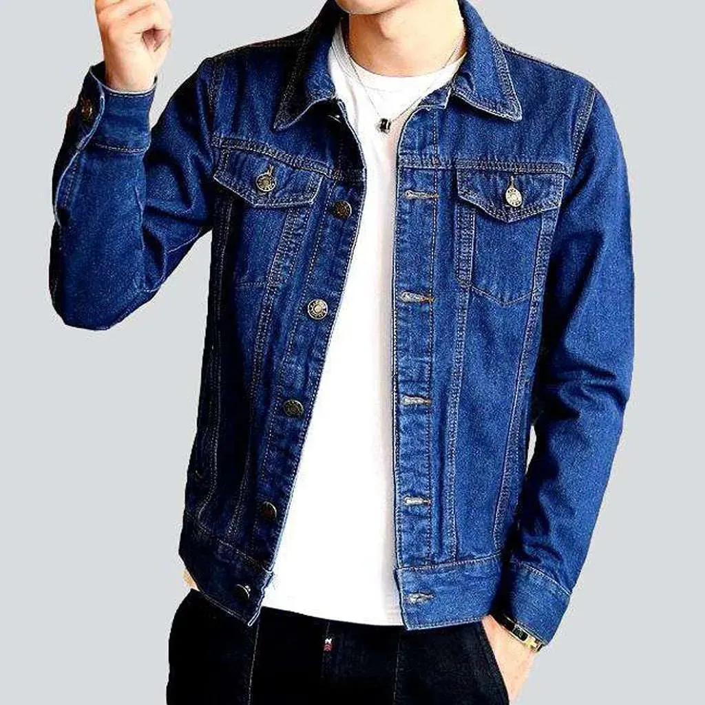 Casual trucker denim jacket