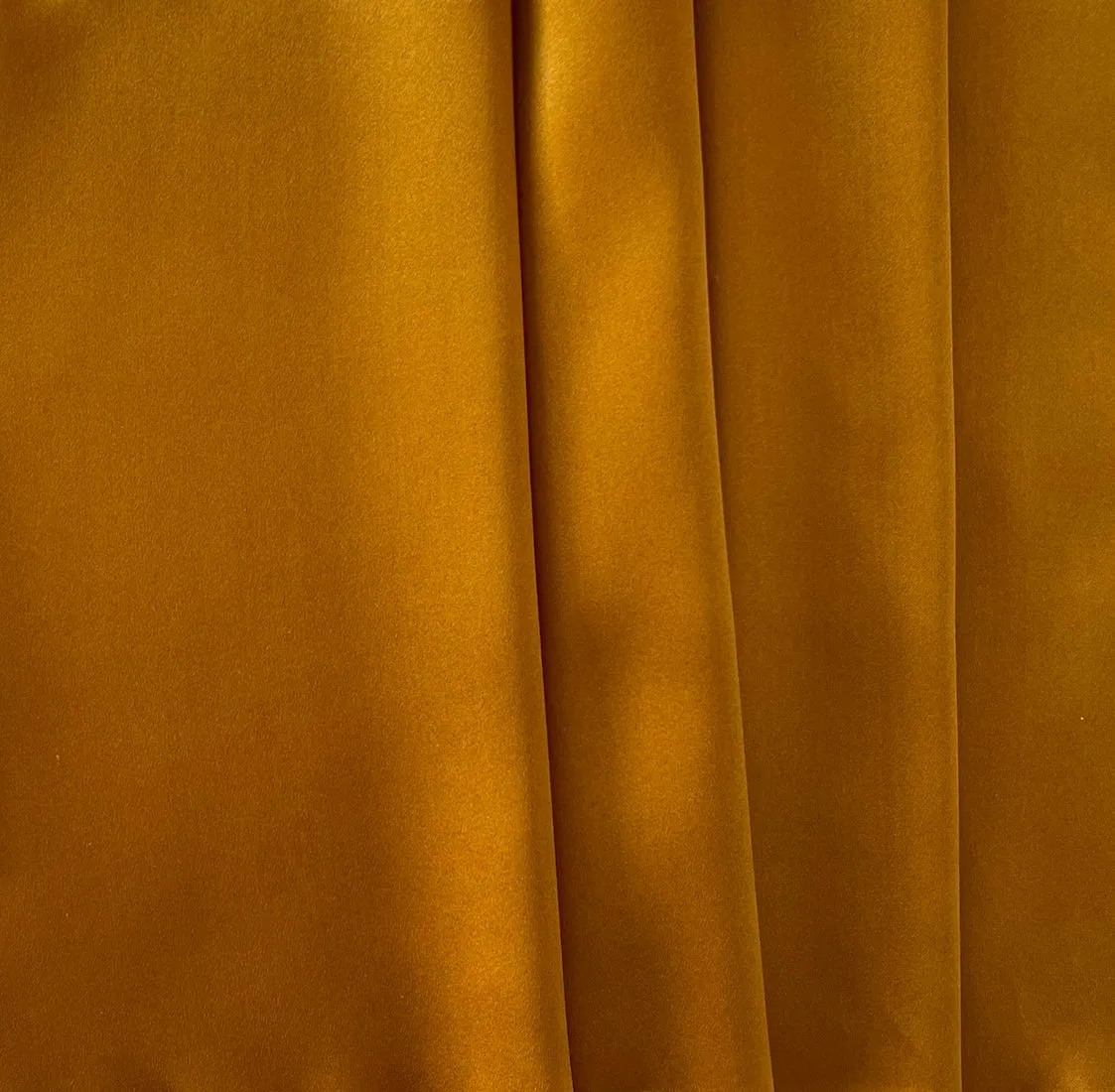 Deep Saffron Stretch Silk Satin Charmeuse (Made in Italy)