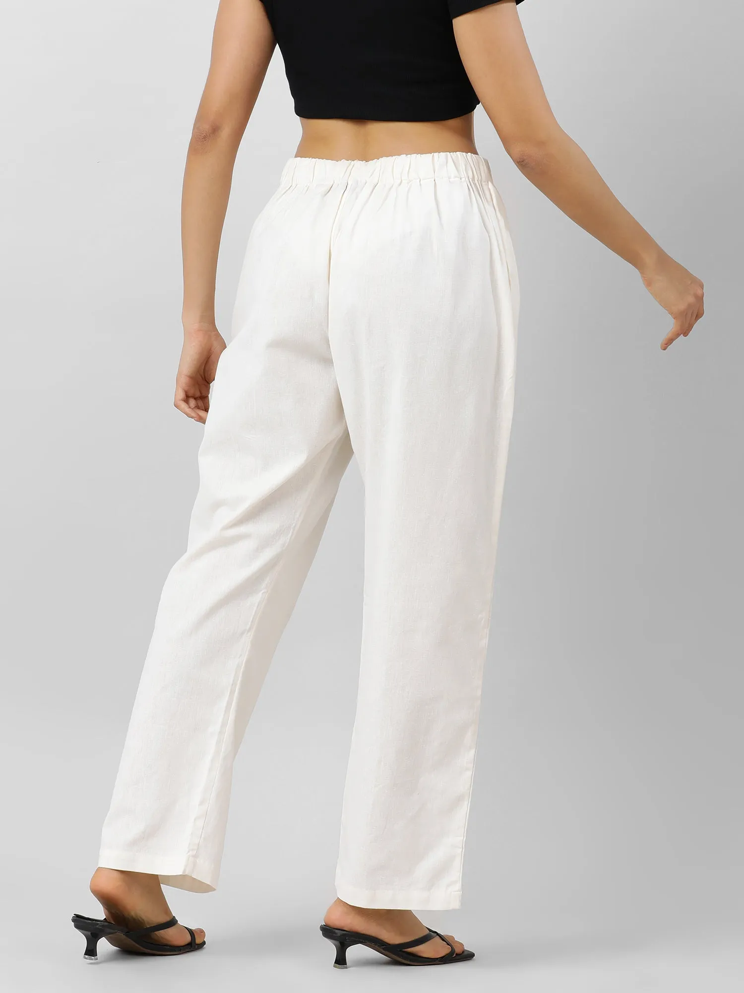 Easy Breezy Off White Holiday Pants