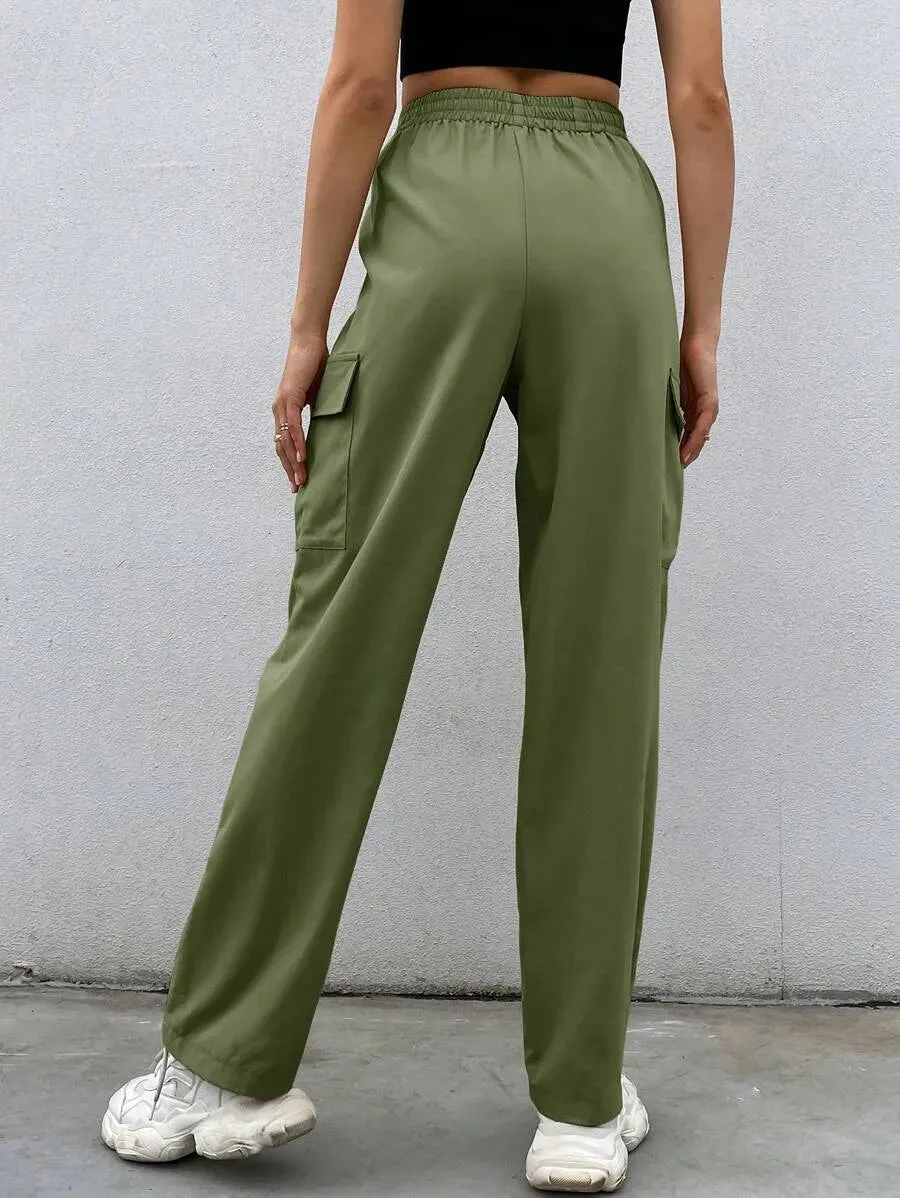 Easy Wear Flap Pocket Cargo Pants