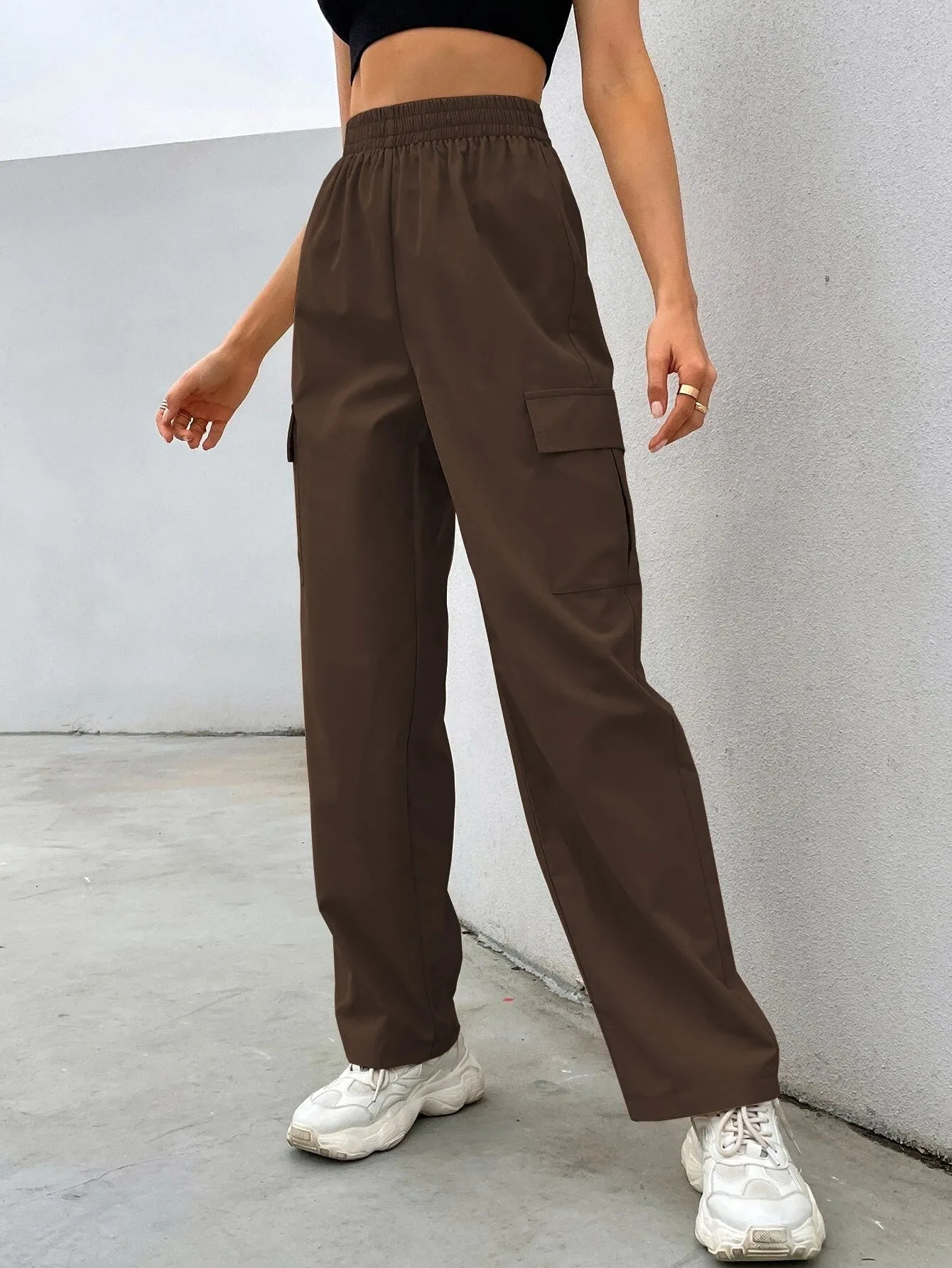 Easy Wear Flap Pocket Cargo Pants