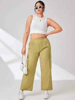 Easy Wear Flap Pocket Side Cargo Pants