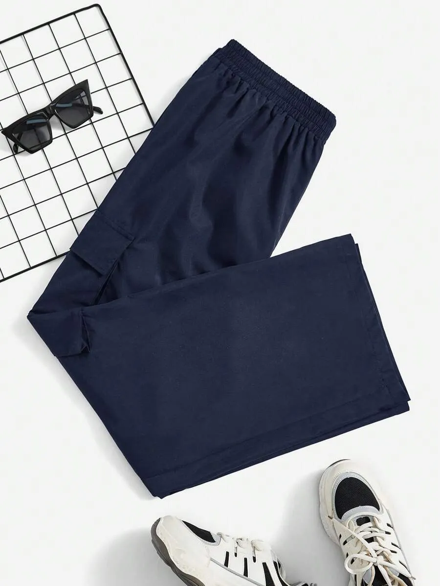 Easy Wear Flap Pocket Side Cargo Pants