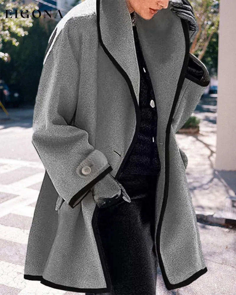 Elegant lapel coat