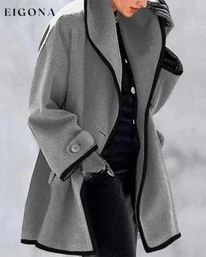 Elegant lapel coat