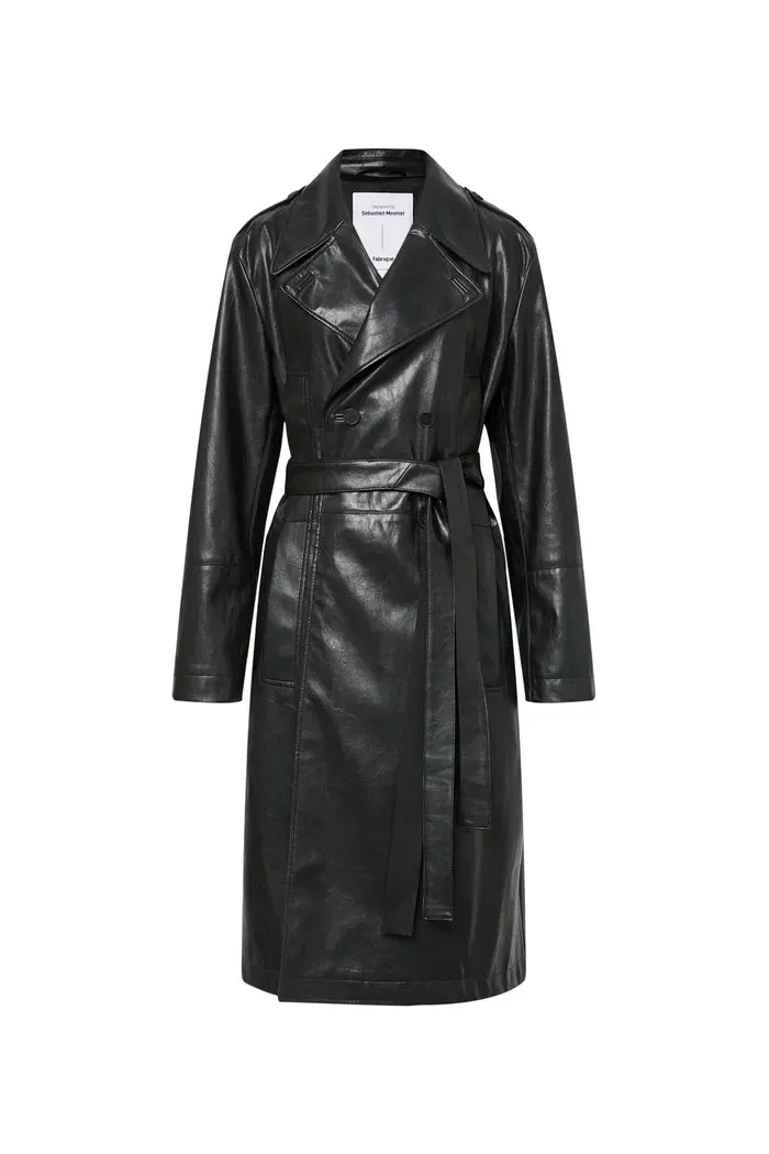 Excelsior Trench Coat in Vegan Leather