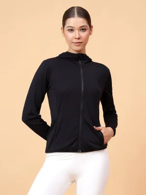 Fitkin Women Black Shape You Performance Jacket