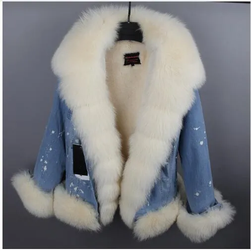 Fox Fur Jean Jacket