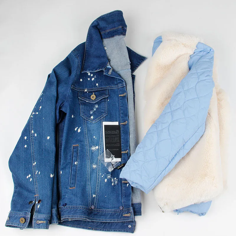 Fox Fur Jean Jacket