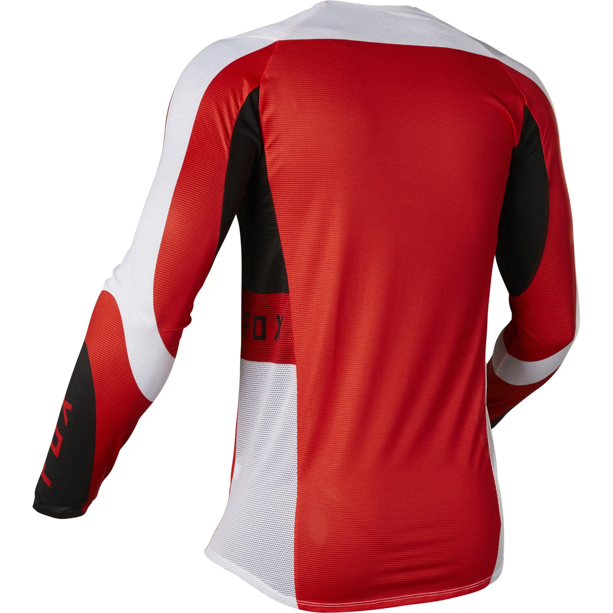 Fox Racing  Mens Flo Red Flexair Mirer Jersey Long Sleeve Moisture Wicking MotoX