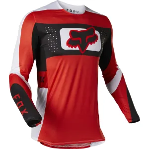 Fox Racing  Mens Flo Red Flexair Mirer Jersey Long Sleeve Moisture Wicking MotoX