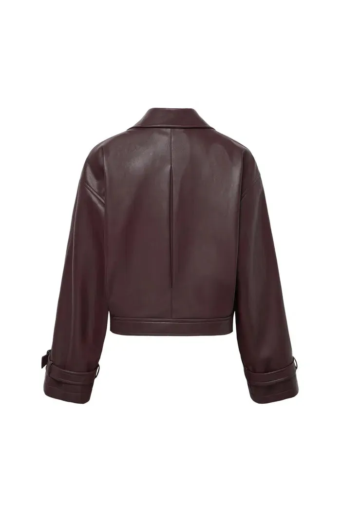 Fred Short Jacket in Eco Leather