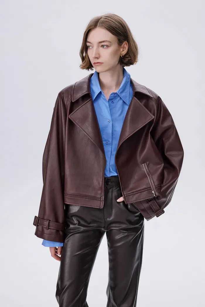 Fred Short Jacket in Eco Leather