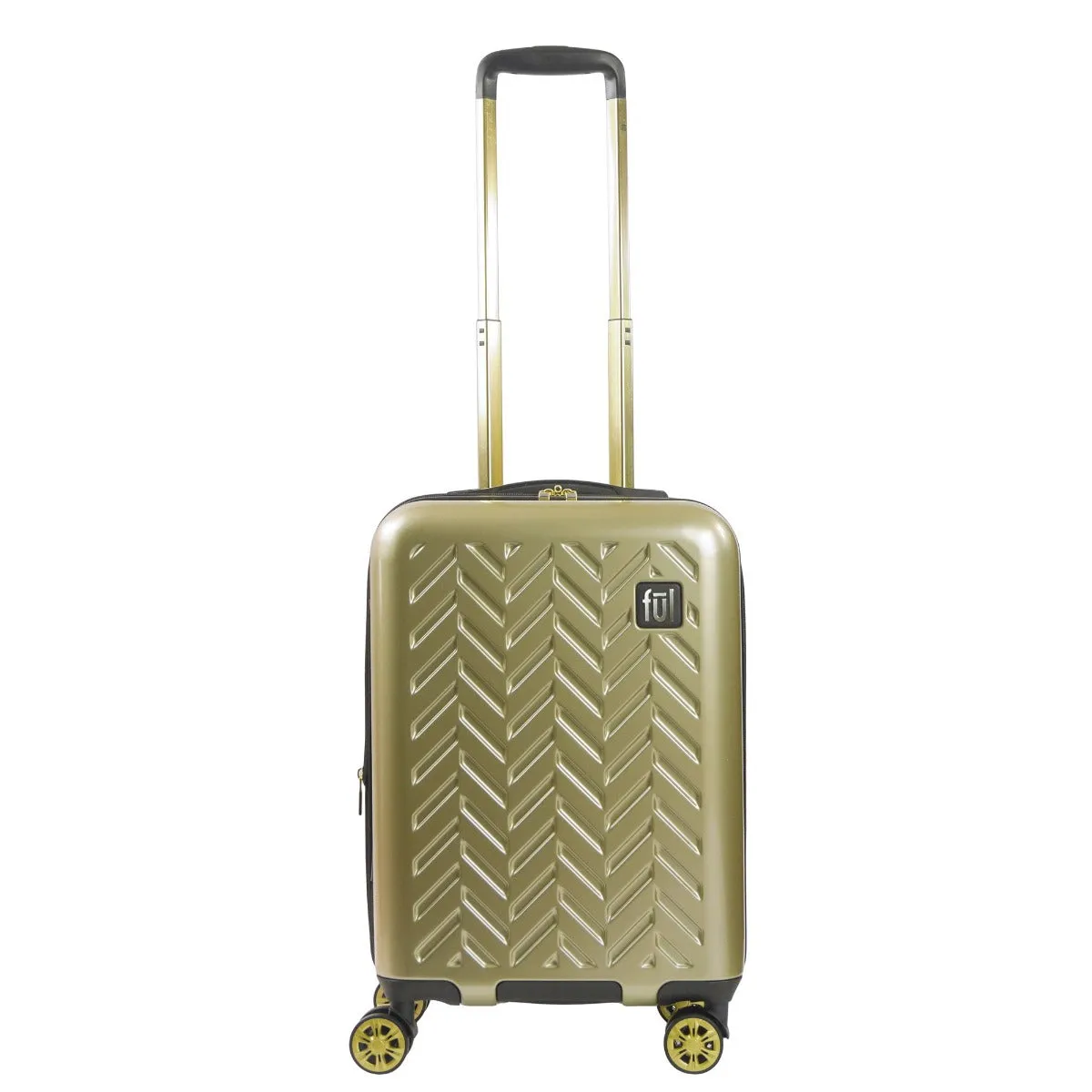 Ful Groove 22" Expandable Hardside Spinner luggage, Gold