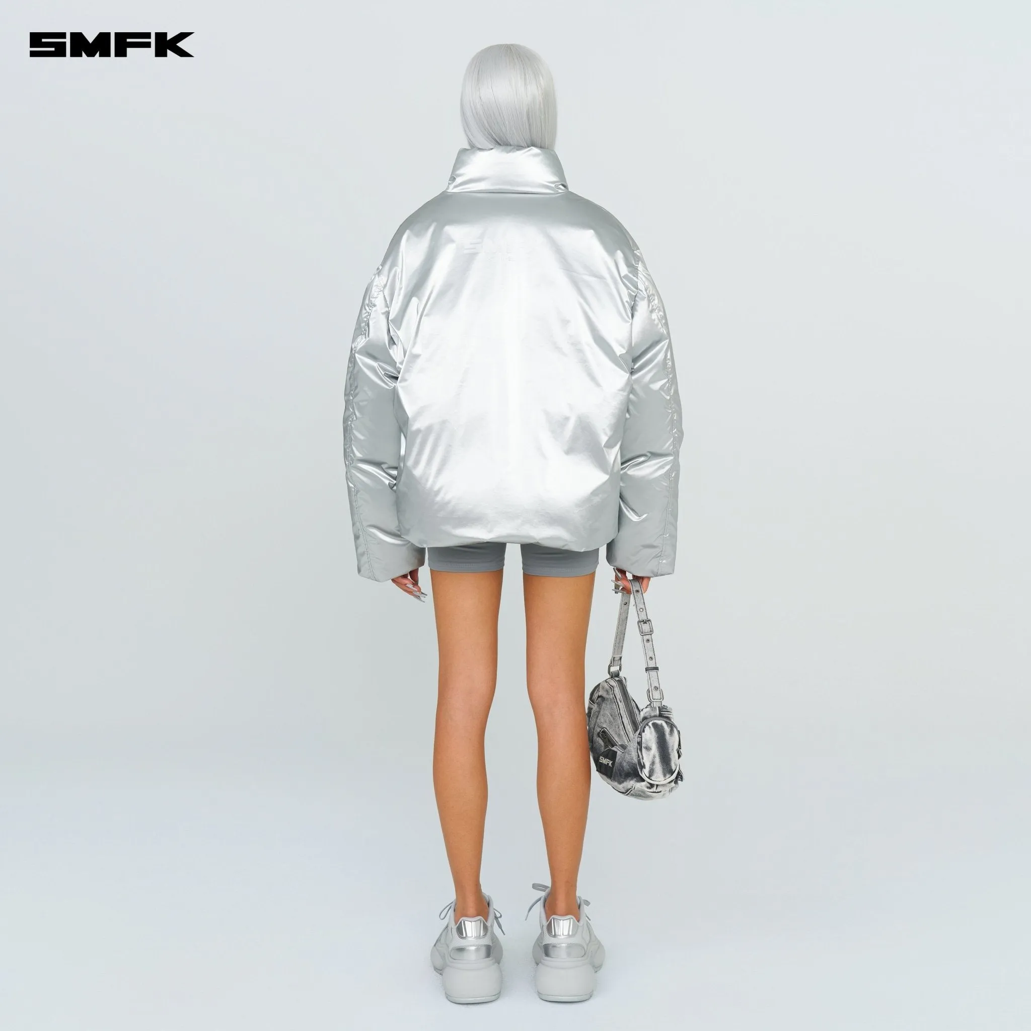 FUTURE X-Storm Air Bubble Puffer Jacket In Silver