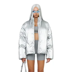 FUTURE X-Storm Air Bubble Puffer Jacket In Silver