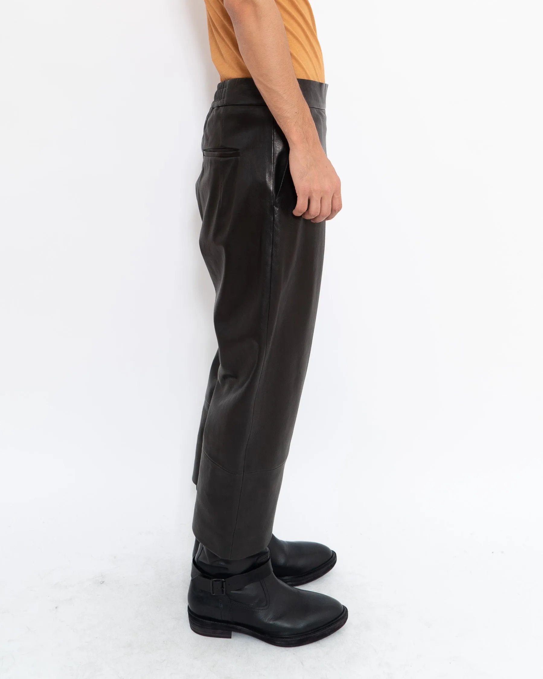 FW17 Oversized Leather Trousers Sample