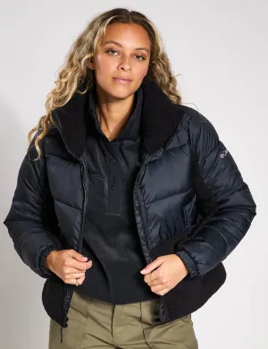 Leadbetter Point II Sherpa Hybrid Puffer Jacket - Black