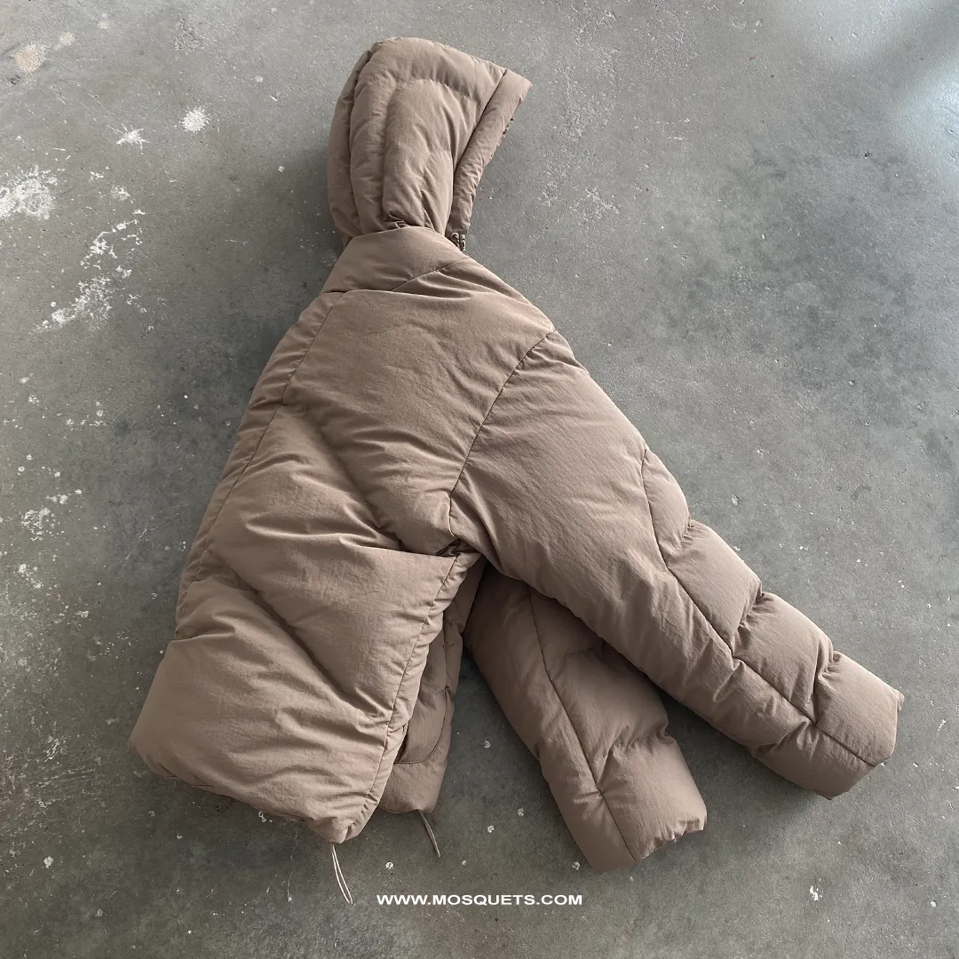 LIGHT BROWN PUFFER JACKET