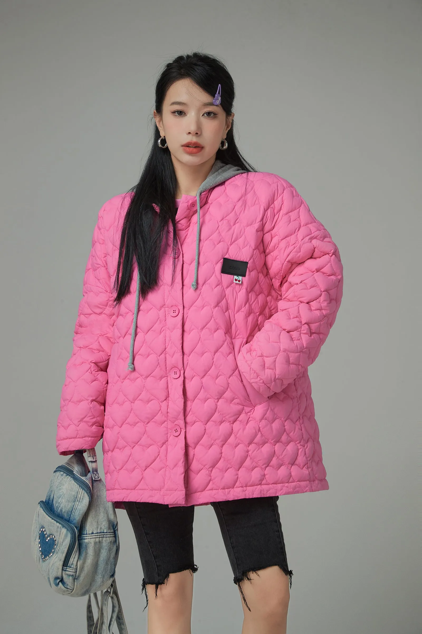 Light That Is Shining Loose-Fit Padded Jacket