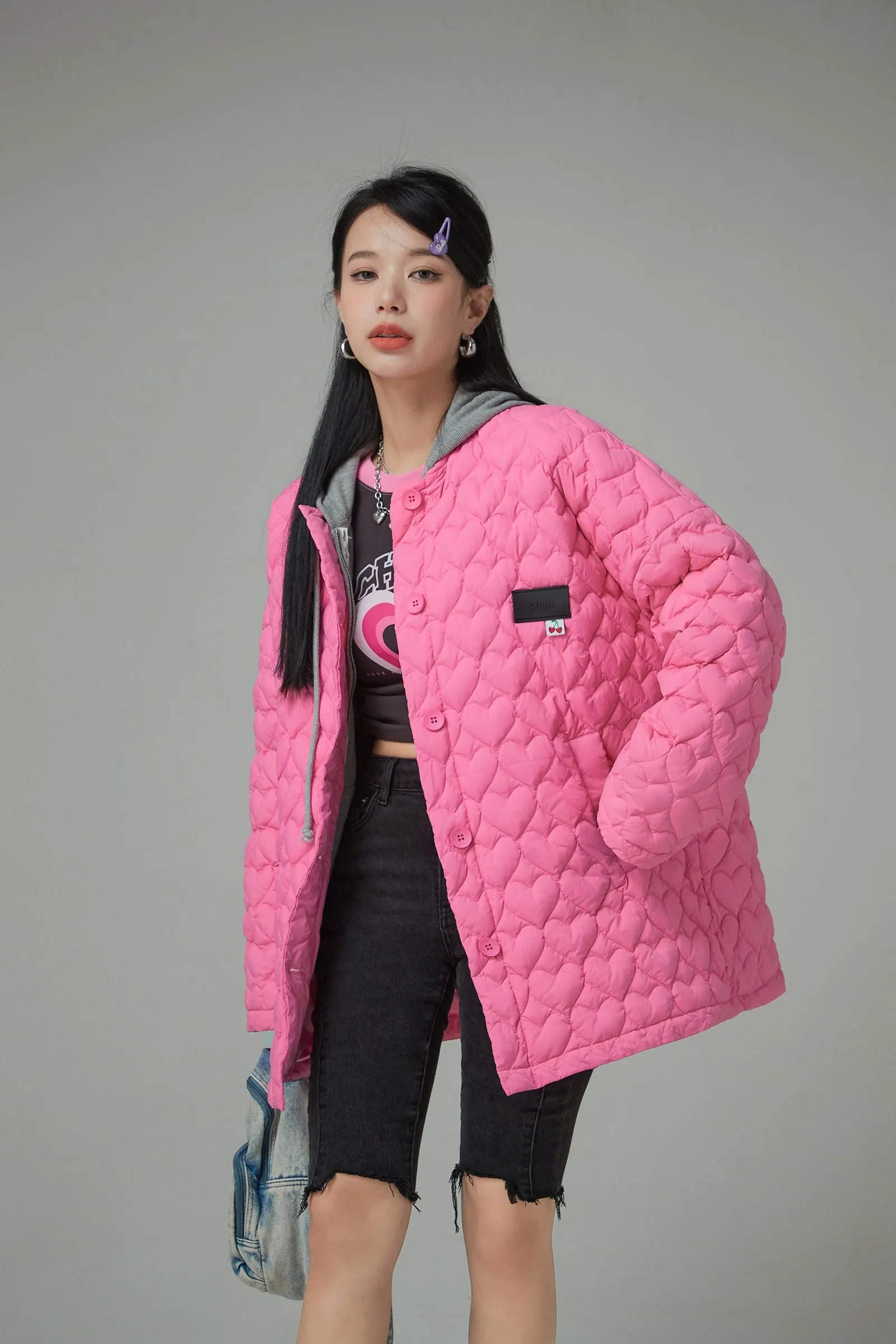 Light That Is Shining Loose-Fit Padded Jacket