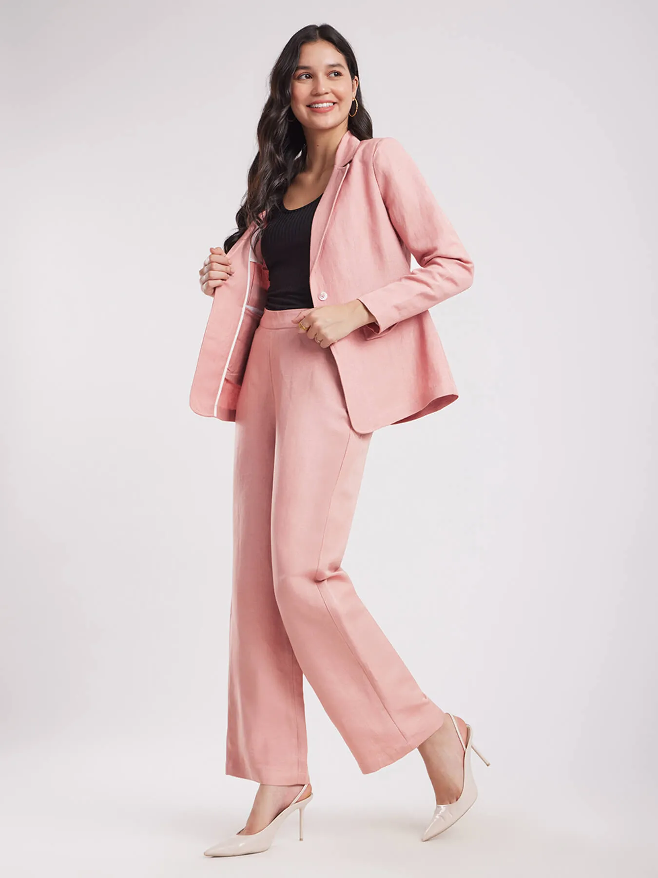 Linen Co-ord Set - Dusty Pink