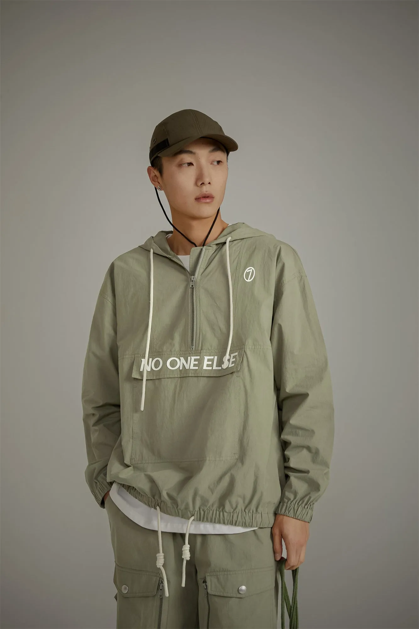 Loose Fit Hooded Anorak Jacket