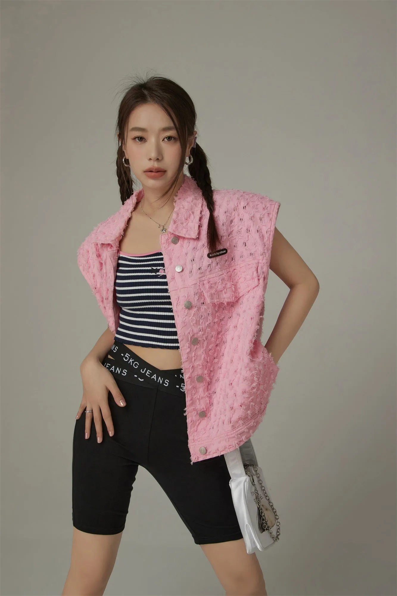 Loose Fit Vest Jacket