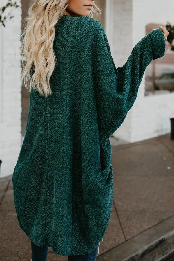 Loose Green Cardigan