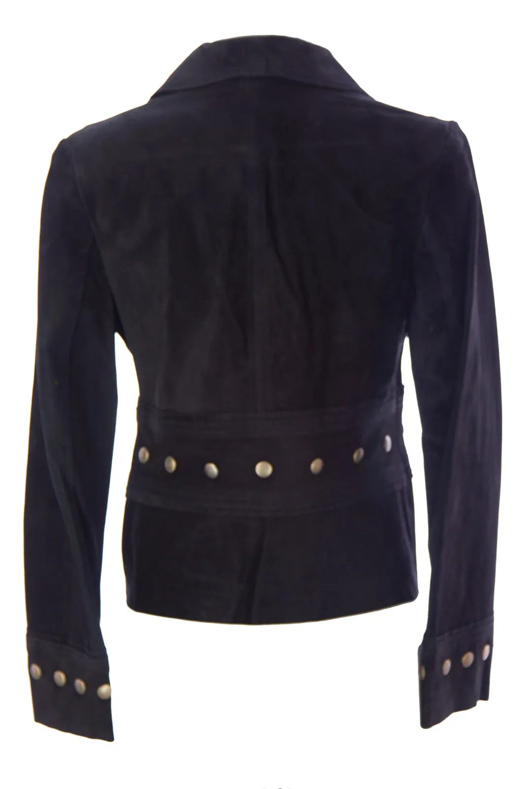 LUCIANO ABITBOUL Women's Rona Black Suede Blazer Style Jacket $649 NEW