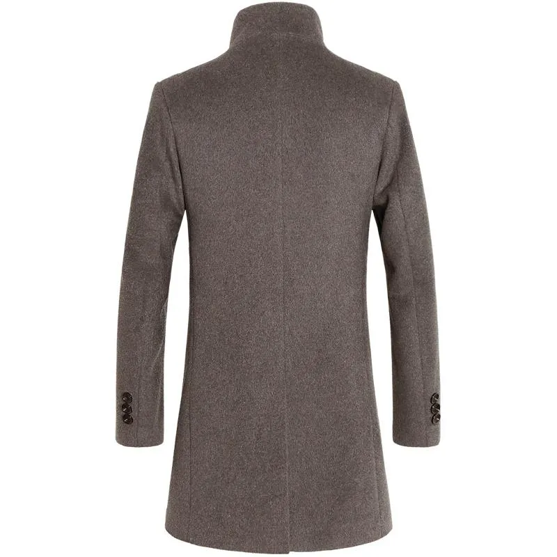 Luxury Slim Fit Long Woollen Coat