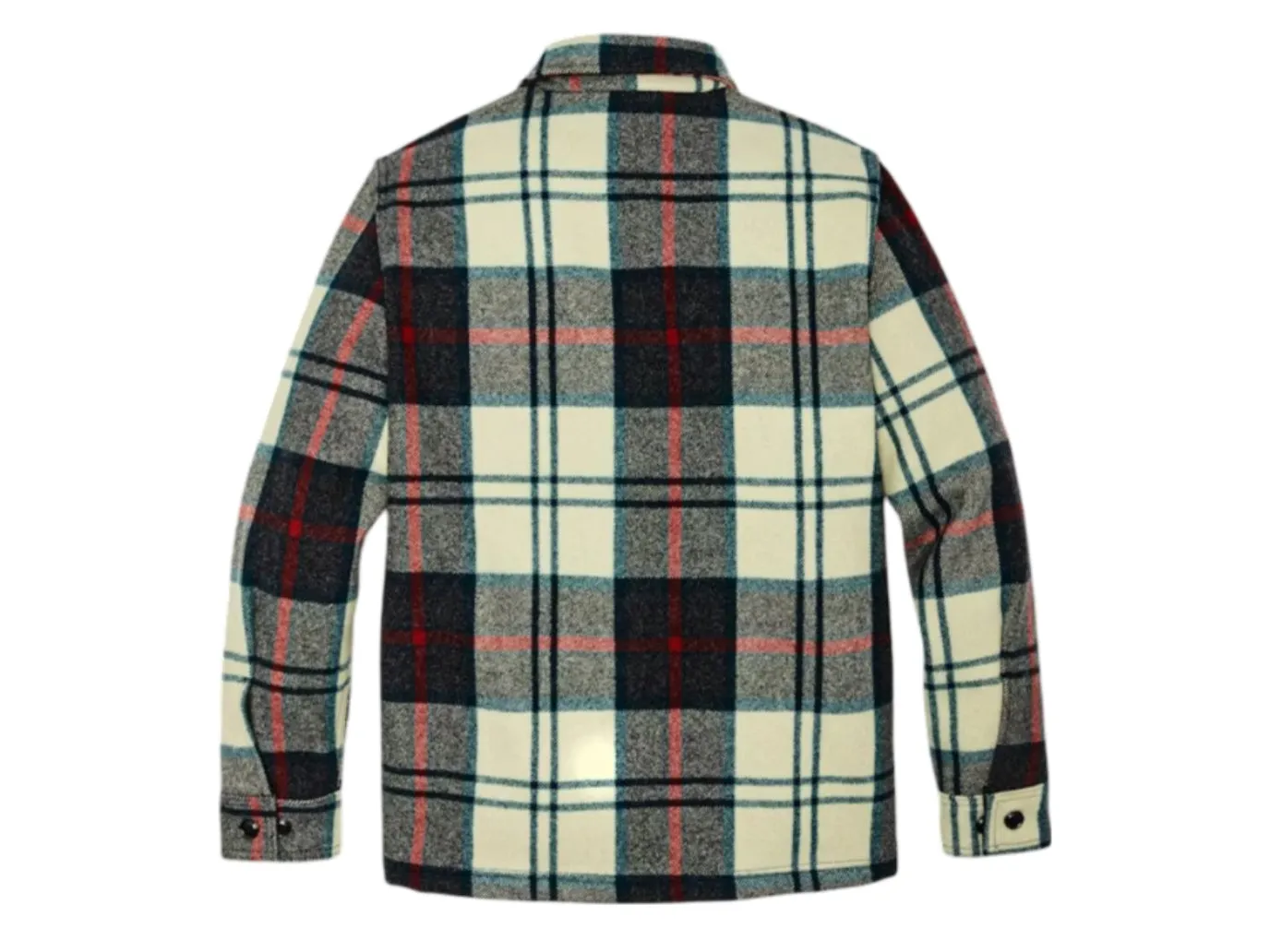 Mackinaw Wool Jac Shirt Cream Plaid