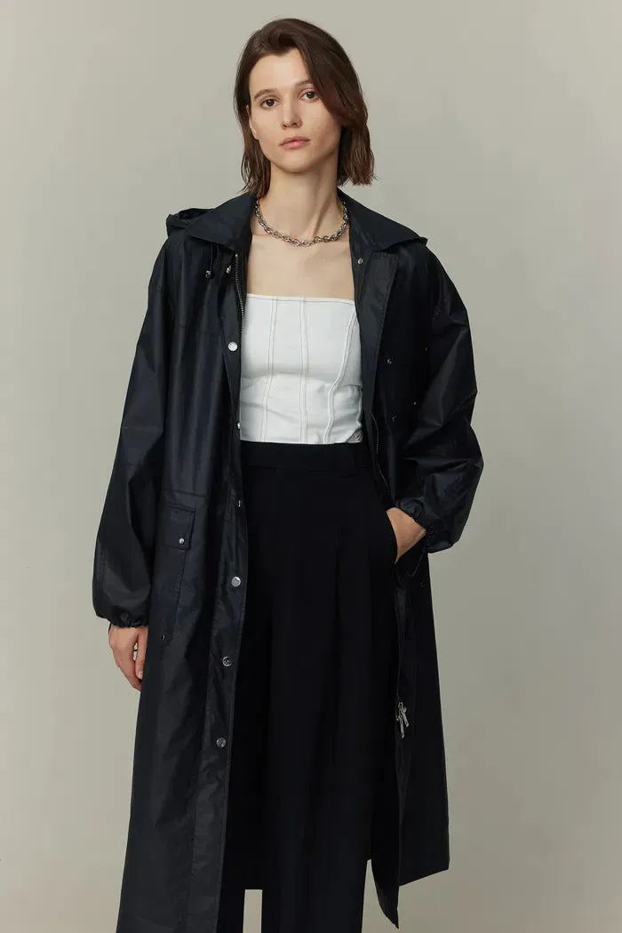 Madeasa Hooded Trench Coat