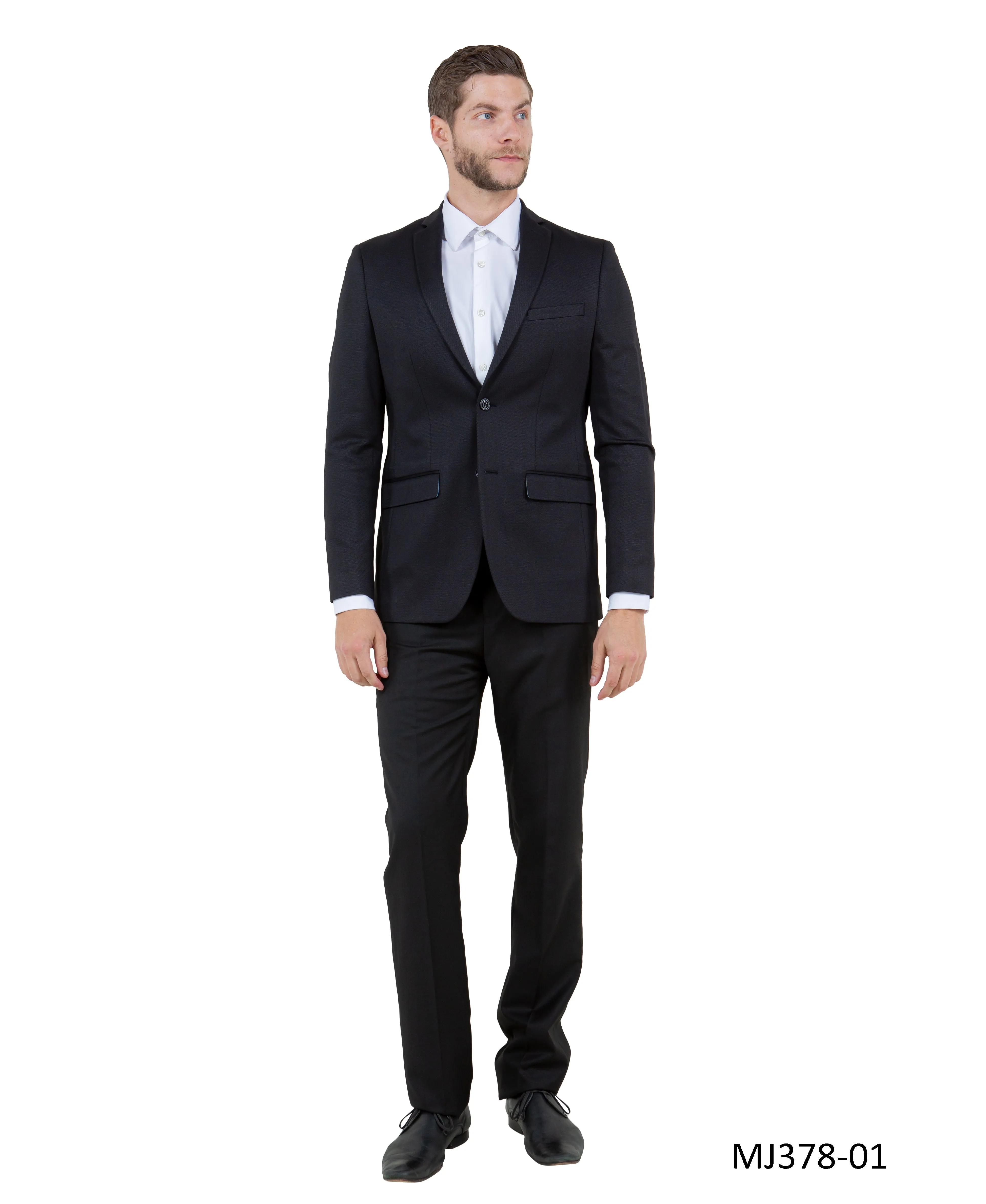 Men's Knit Slim-Fit Blazer w/ Peak Lapel