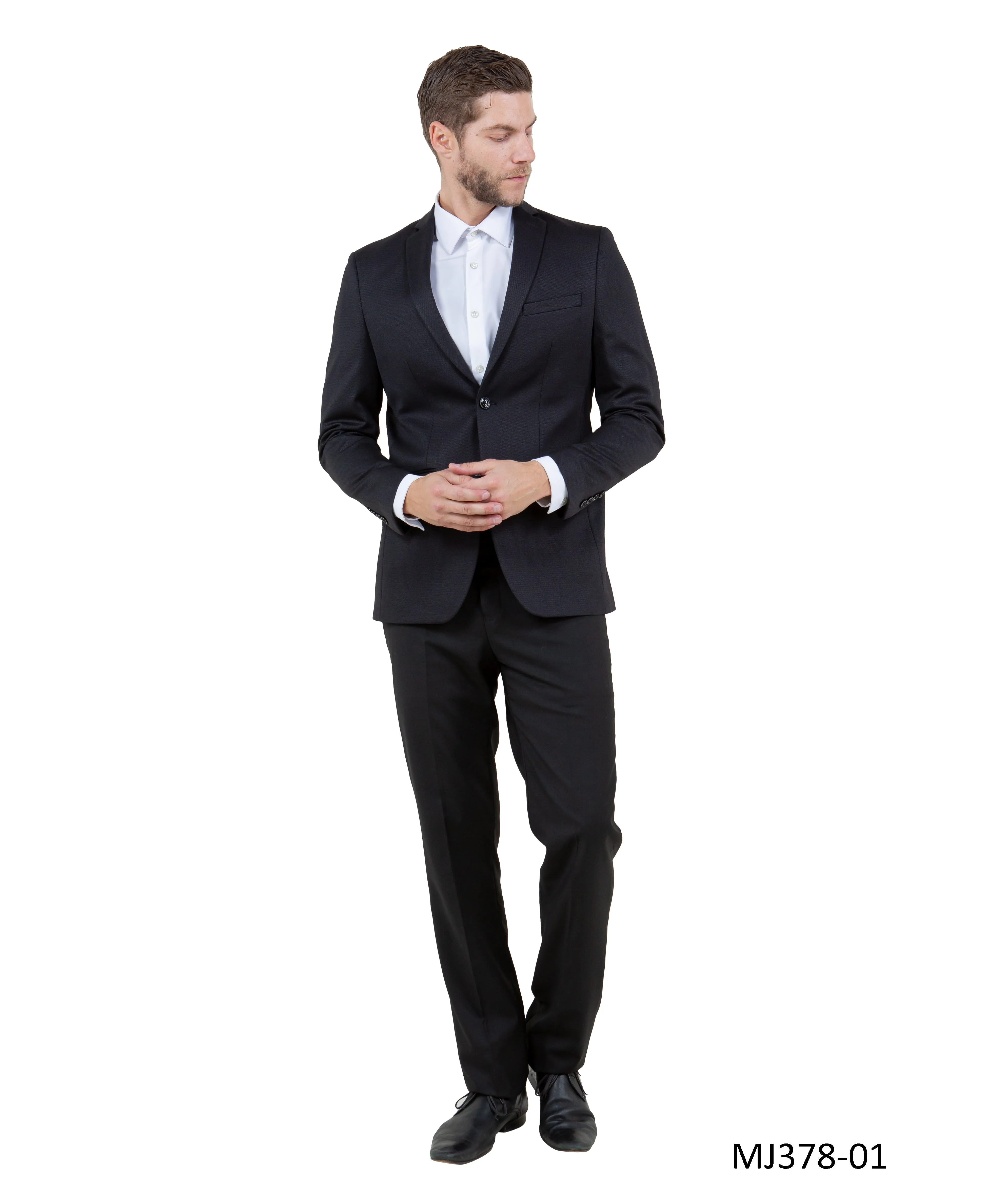 Men's Knit Slim-Fit Blazer w/ Peak Lapel