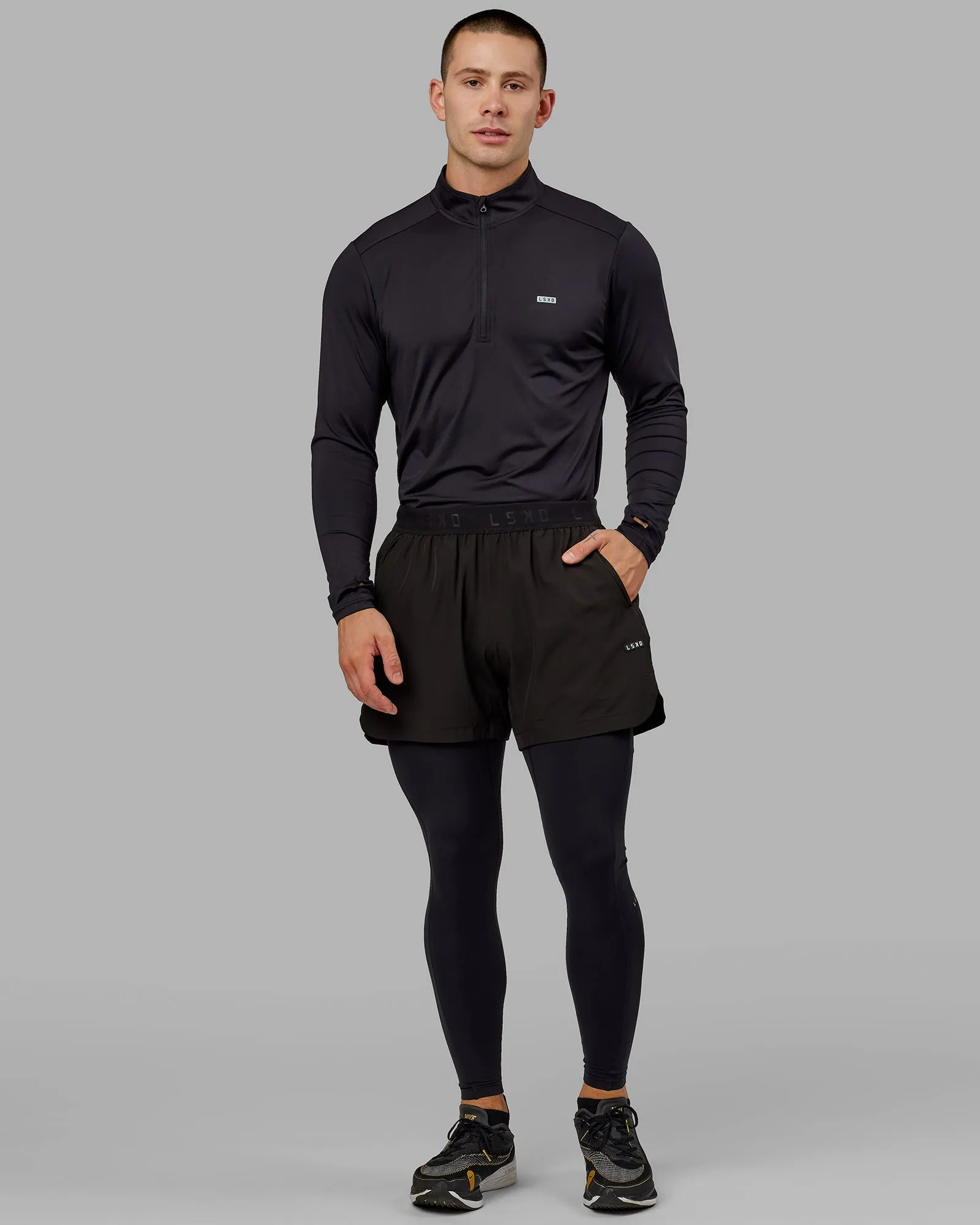 Mens Perform Full Length Tights - Black